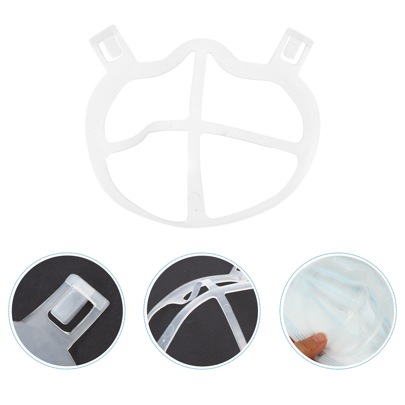 Silicone Mask Bracket - 10 Buah Penyangga Masker Ringan Tanpa