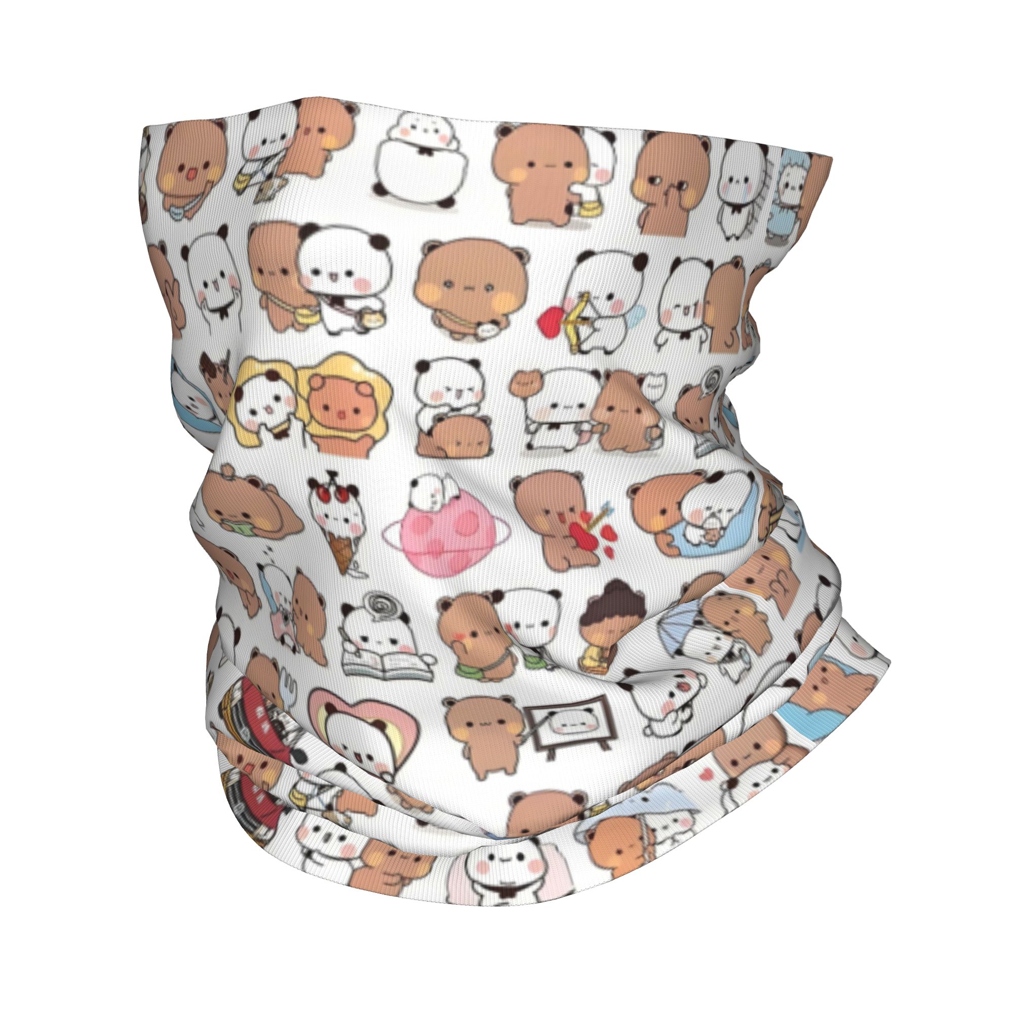 Neck Gaiter Face Cover - Bandana Penutup Leher Motif Beruang Kartun