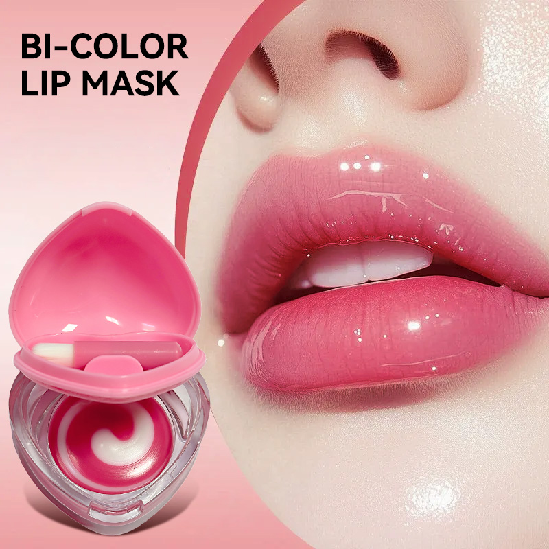 Luckgo Heart Double Color Lip  - Kids Face Mask ulasan dan harga