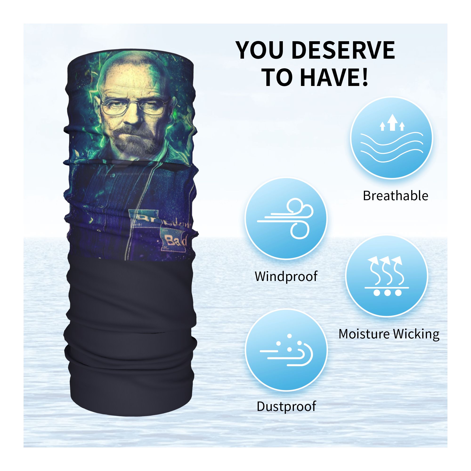Bandana Breaking Bad Walter Wh - Neck Gaiter Face Cover ulasan dan harga