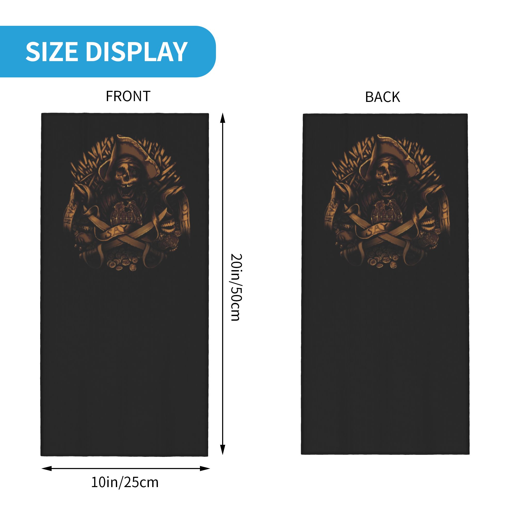 Bandana Tengkorak Bajak Laut C - Neck Gaiter Face Cover ulasan dan harga